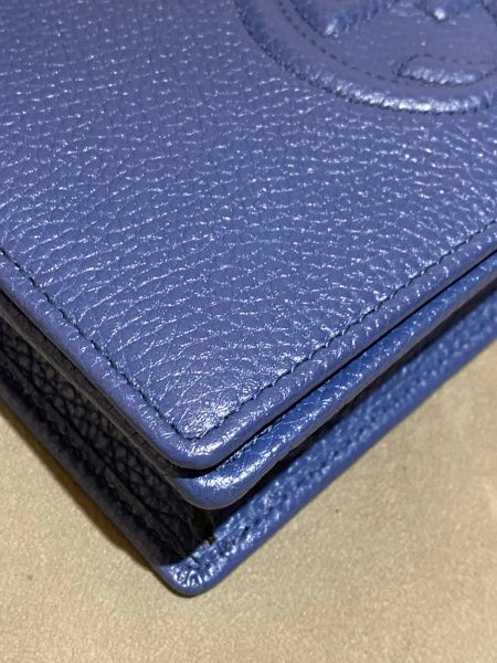 Gucci Dark Blue Disco Soho Wallet On Chain