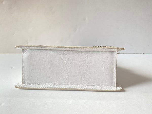 Jacquemus White Top Handle Bag