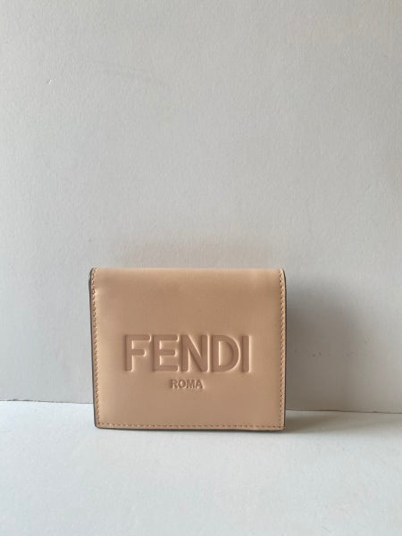 Fendi Pink Logo Roma Wallet