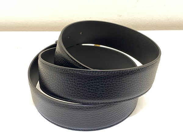 Gucci Black Interlocking G Buckle Men Belt 40