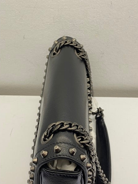 Prada Black Flap Studded Bag