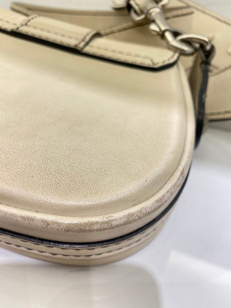 Christian Dior White Mini d'fence Saddle Bag