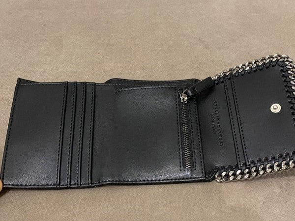 Stella Mccartney Black Compact Wallet