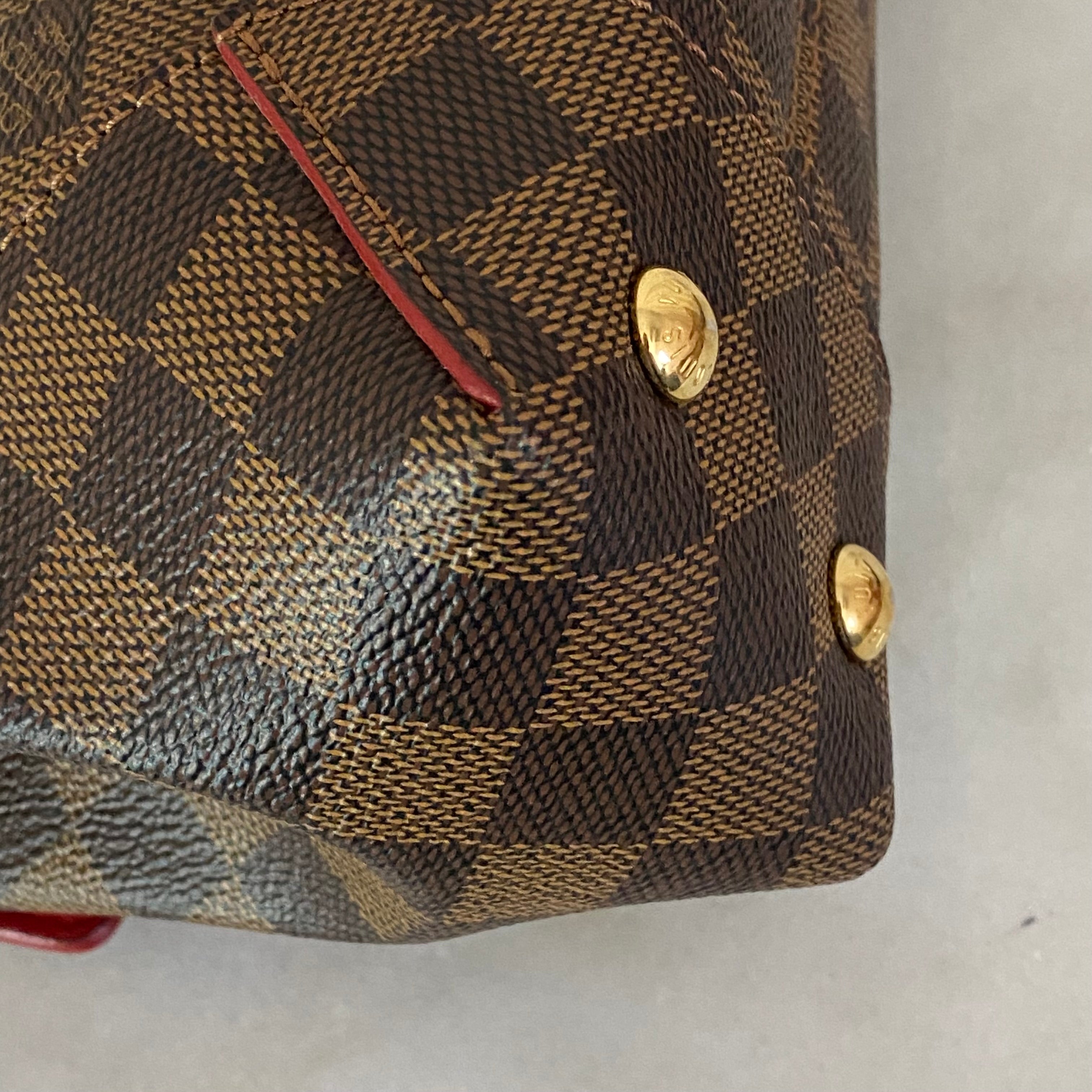 Louis Vuitton Damier Ebene Ballerine Caissa Chain Shoulder Bag