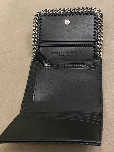 Stella Mccartney Black Compact Wallet