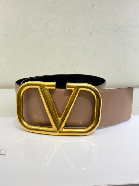 Valentino Bicolor Reversible Vlogo Signature Belt 32