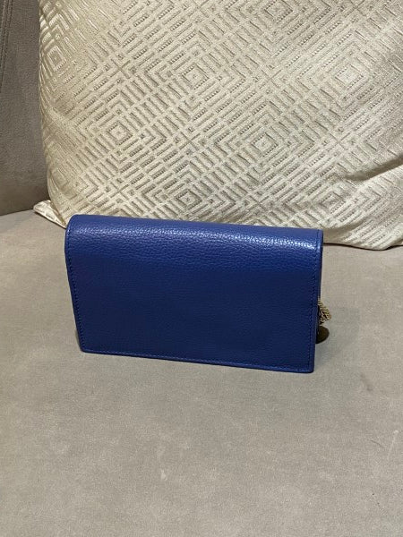 Gucci Dark Blue Disco Soho Wallet On Chain