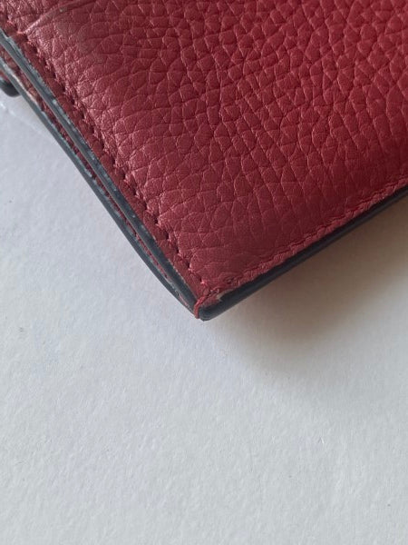 Valentino Red Studded Rockstud Wallet