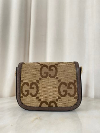 Gucci Bicolor GG Horsebit 1955 Mini Bag