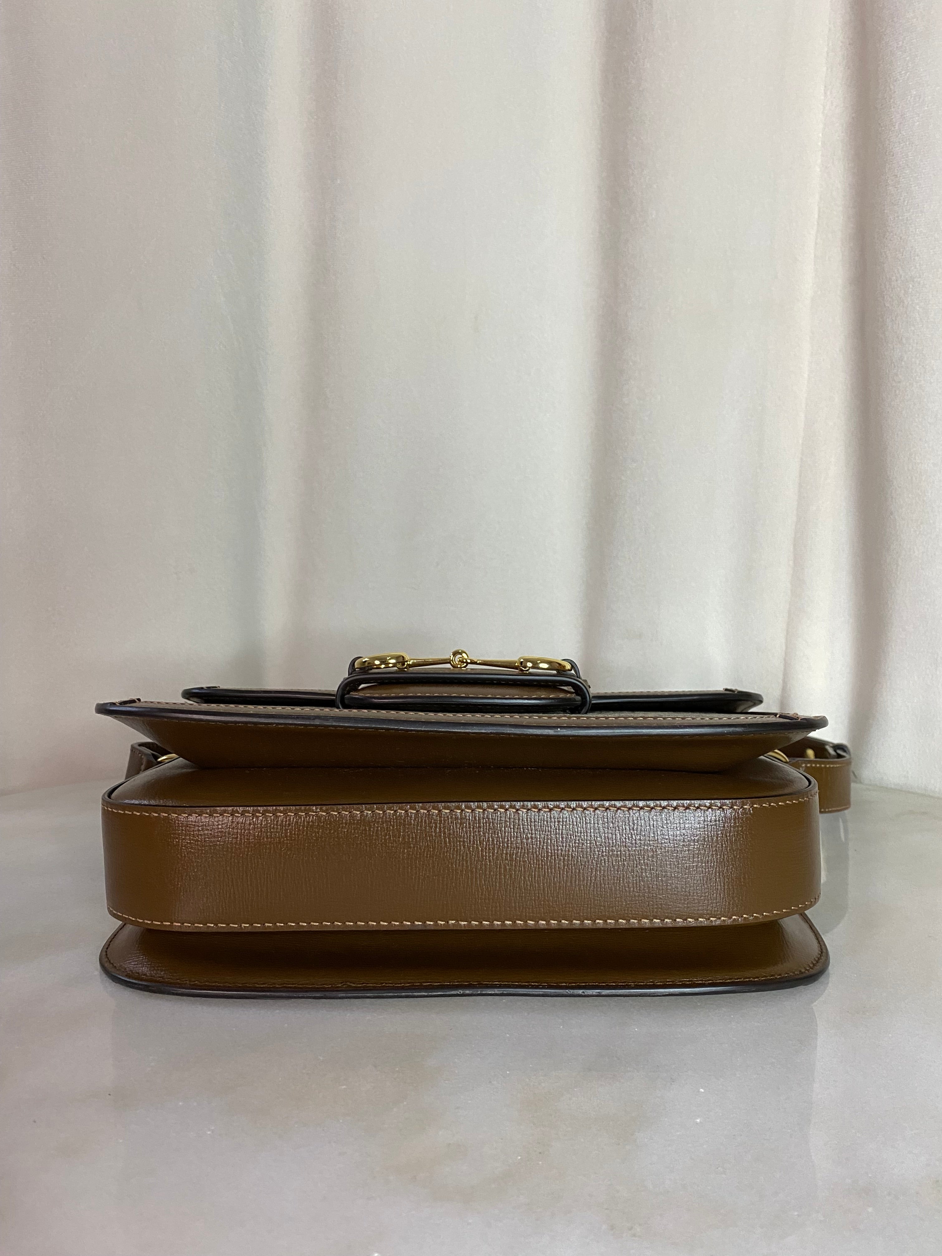 Gucci Brown Horsebit 1955 Shoulder Bag