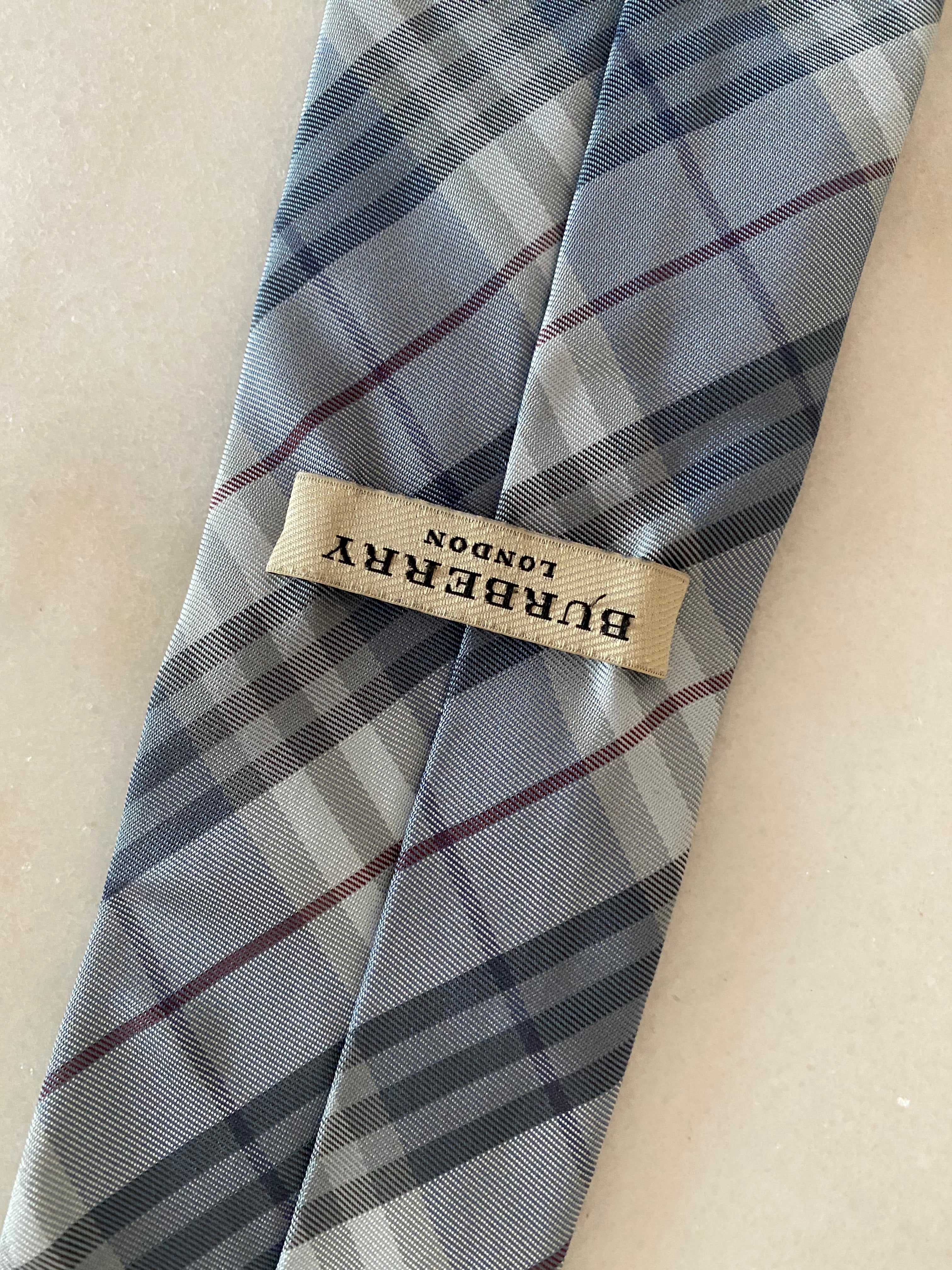 Burberry Light Grey Neck Tie