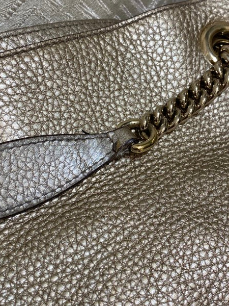 Gucci Champagne Soho Tassel Medium Chain Bag