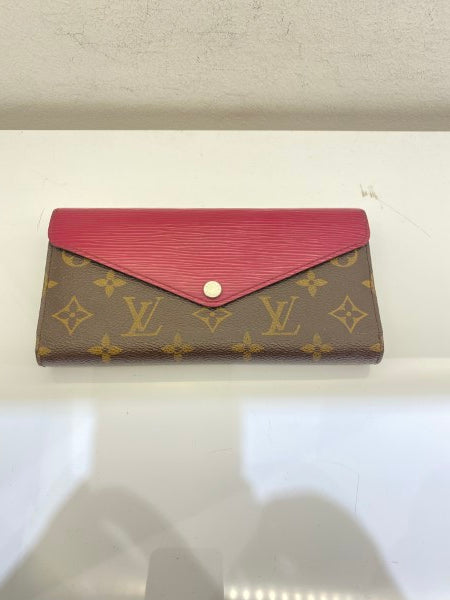 Louis Vuitton Monogram Red Marie-Lou Long Wallet