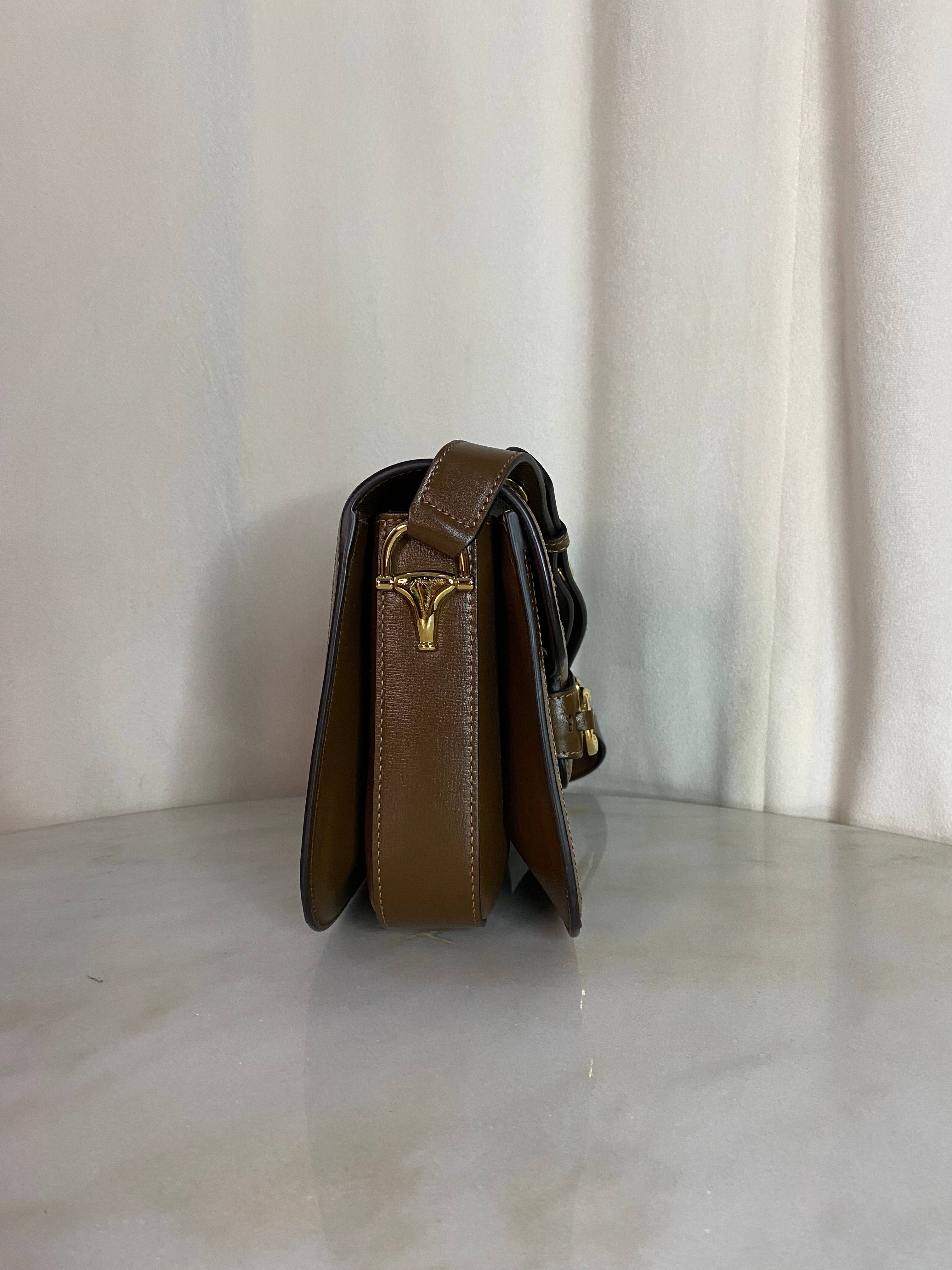 Gucci Brown Horsebit 1955 Shoulder Bag