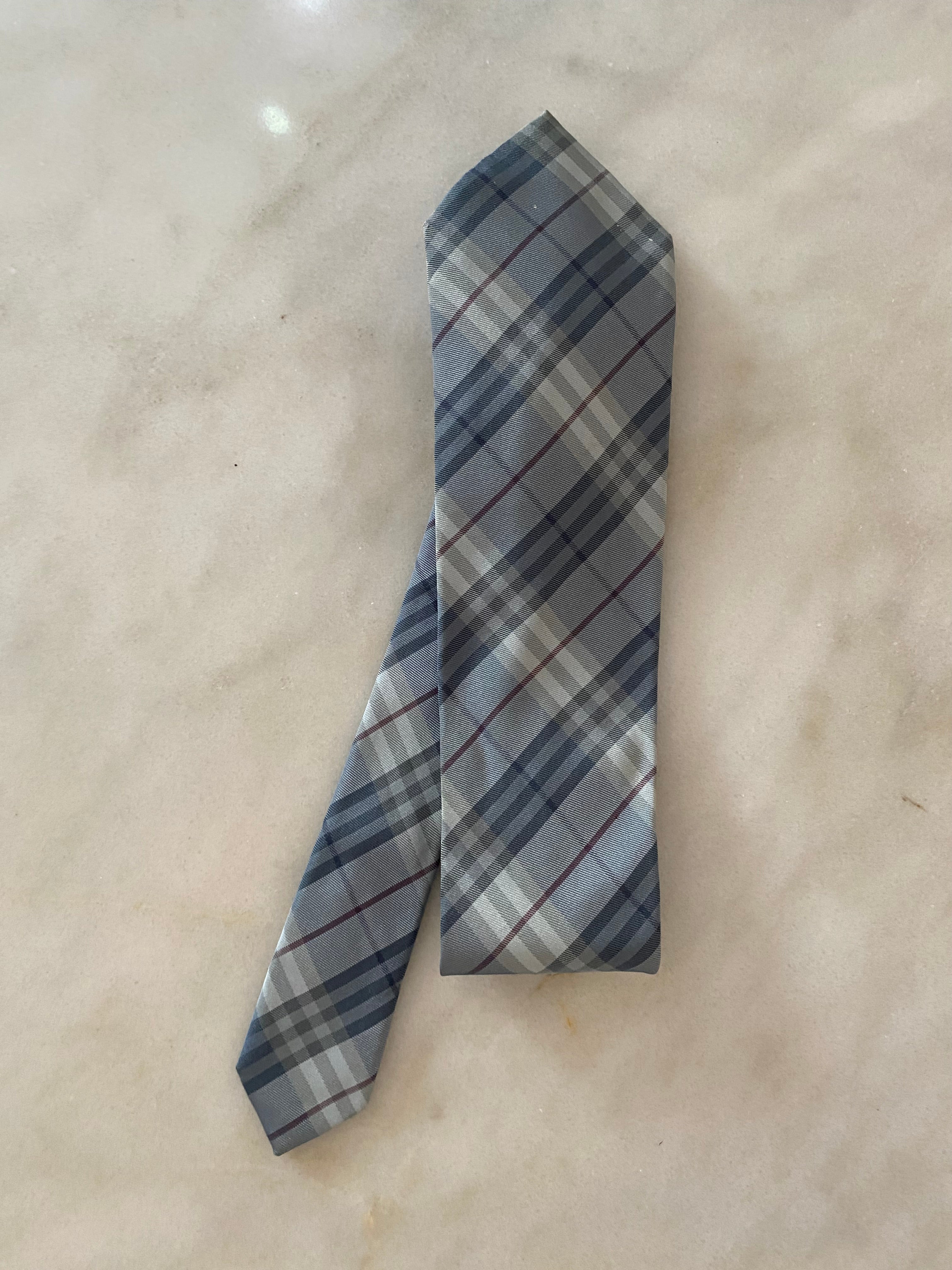 Burberry Light Grey Neck Tie