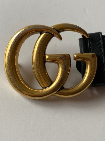 Gucci Black GG Belt 40