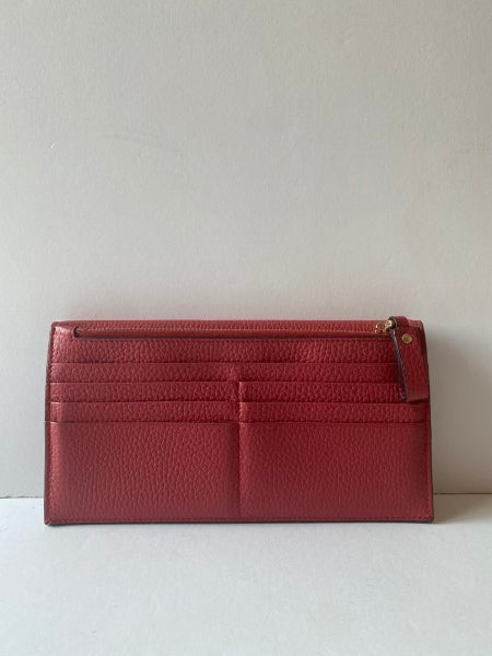 Valentino Red Studded Rockstud Wallet