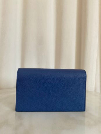 Gucci Blue Interlocking GG Shoulder WOC