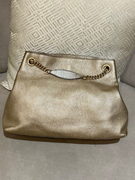 Gucci Champagne Soho Tassel Medium Chain Bag