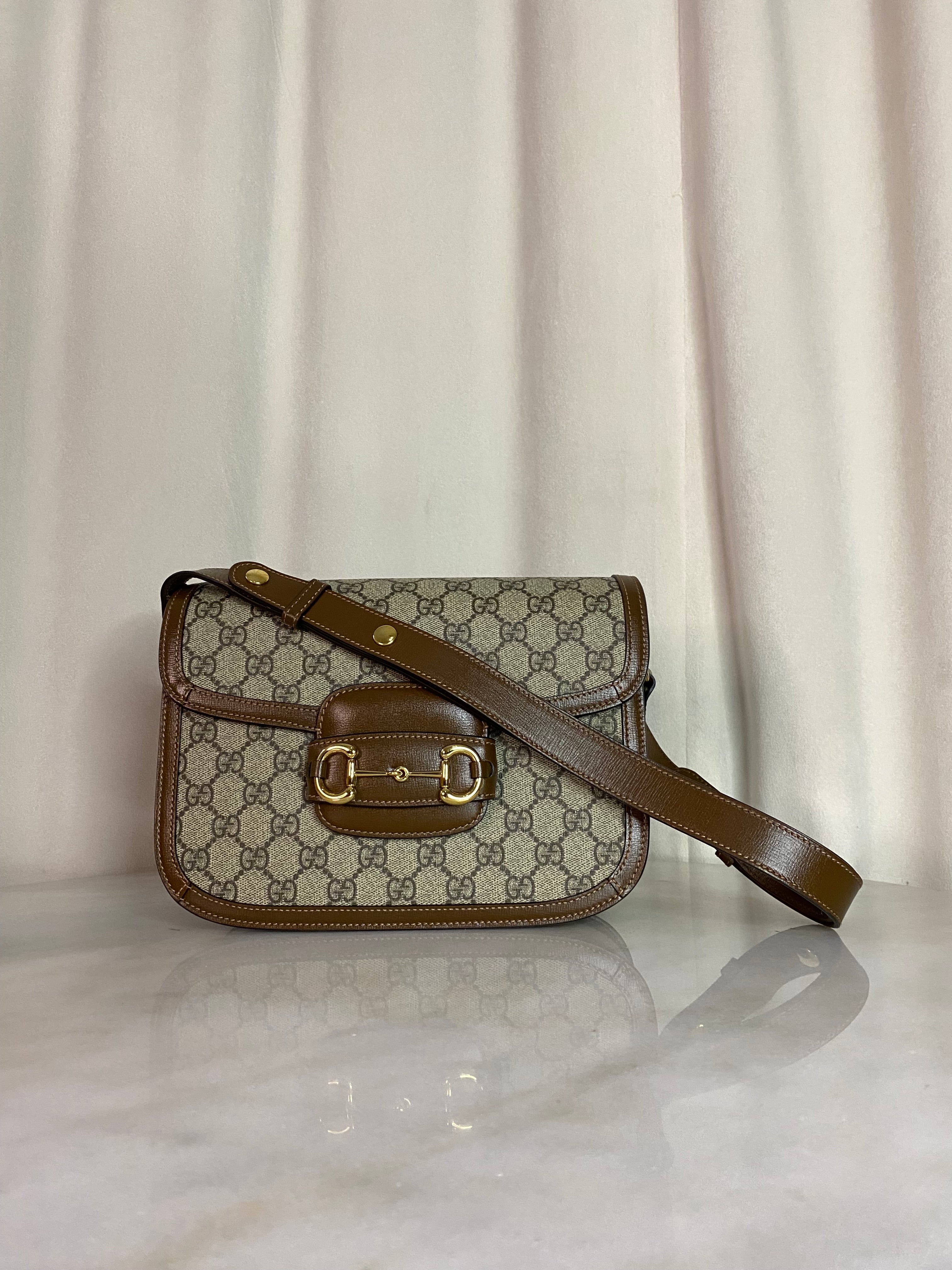 Gucci Brown Horsebit 1955 Shoulder Bag