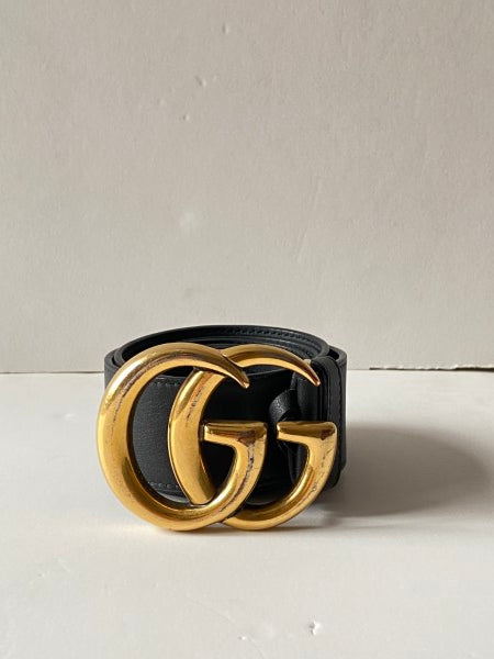 Gucci Black GG Belt 40