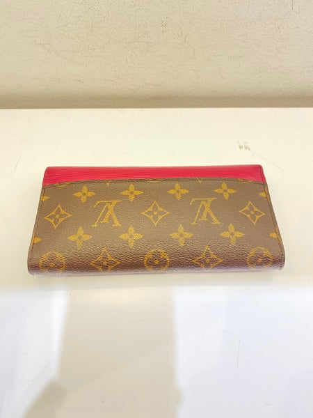 Louis Vuitton Monogram Red Marie-Lou Long Wallet