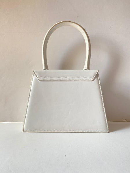 Jacquemus White Top Handle Bag