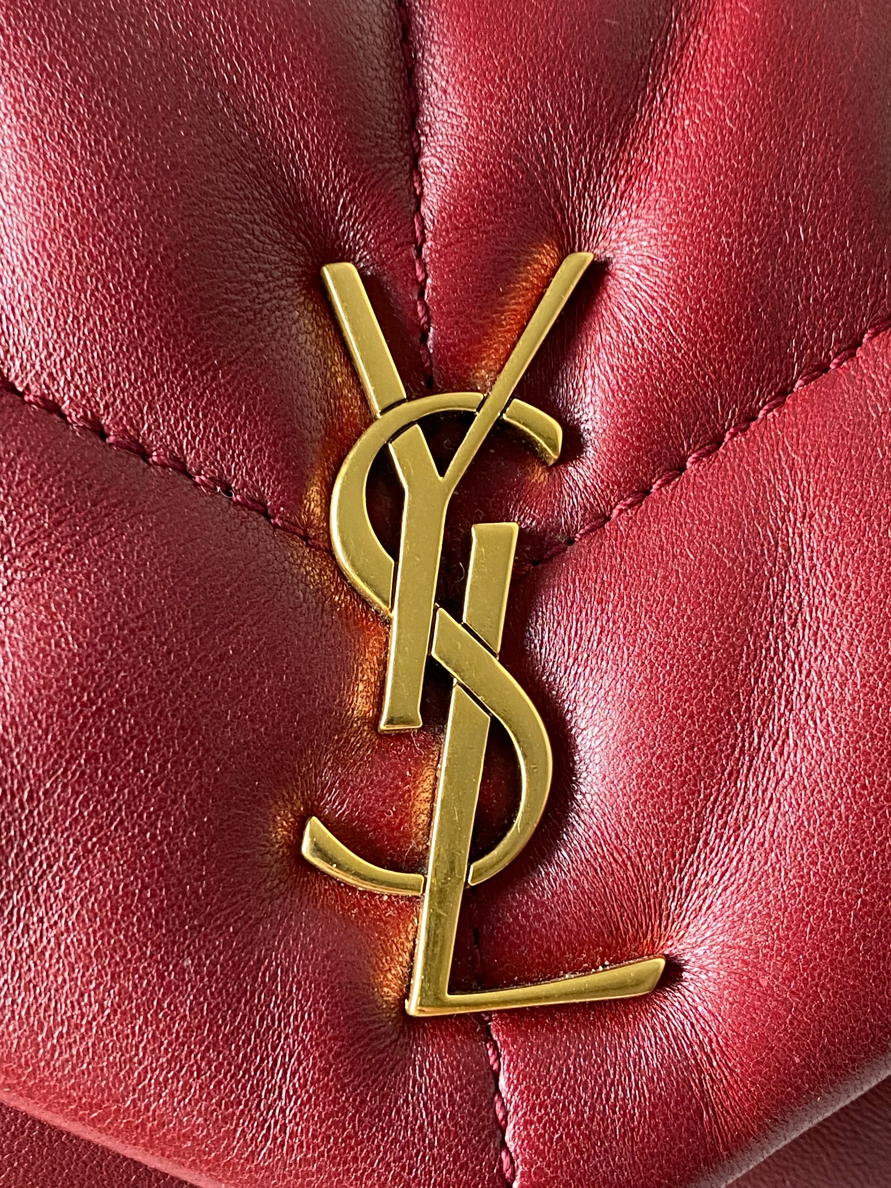 YSL Red Puffer Toy Bag