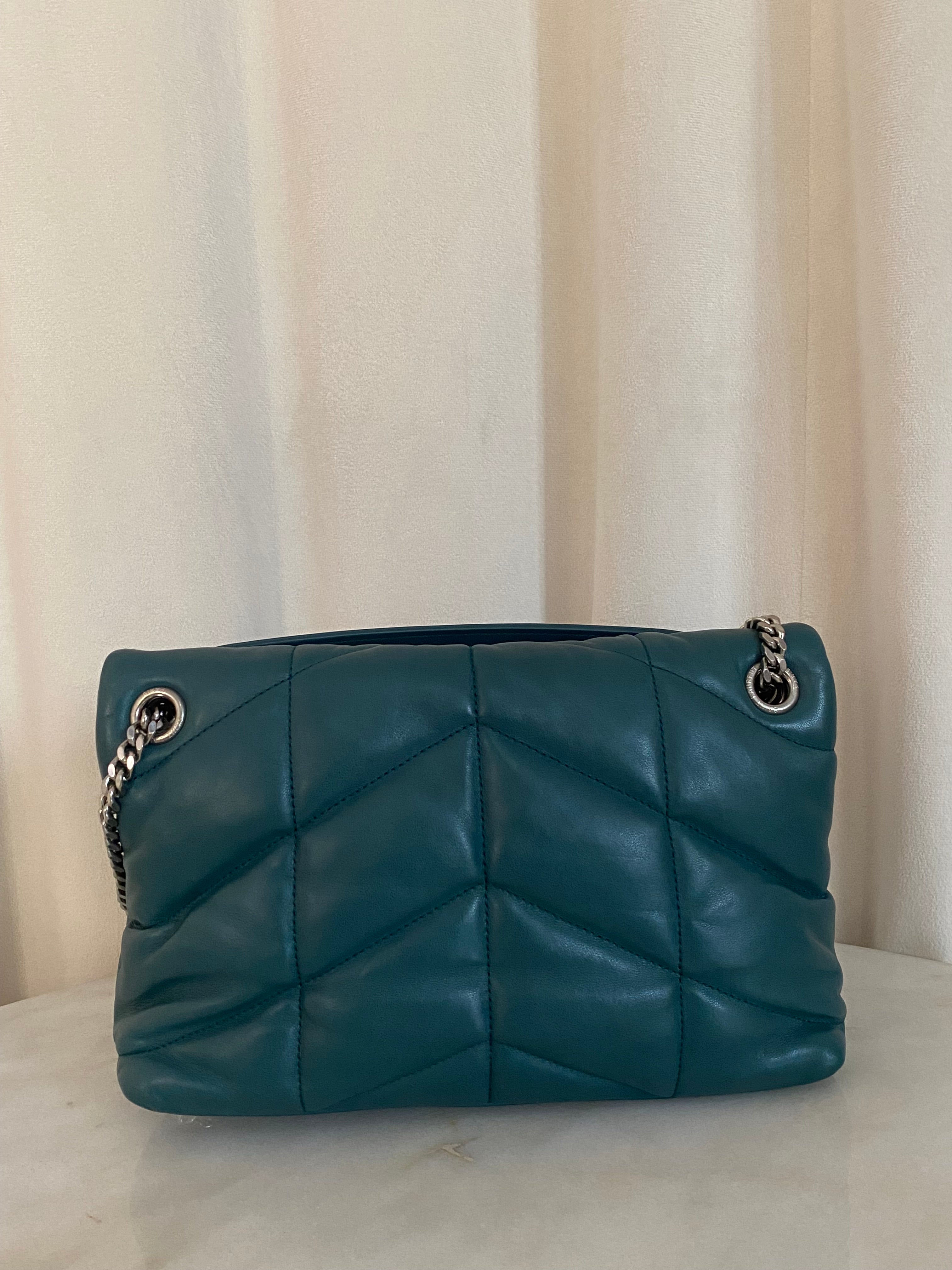 YSL Green Puffer Small Bag