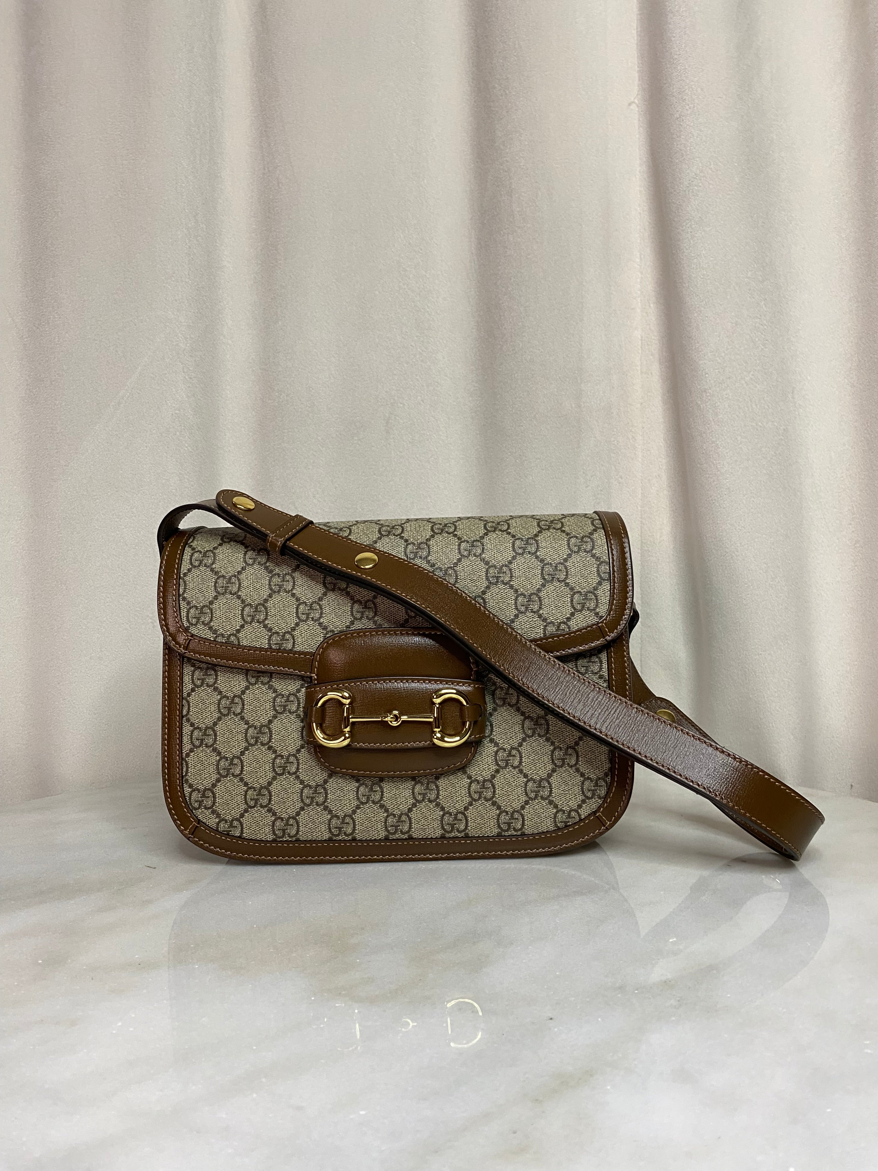 Gucci Brown Horsebit 1955 Shoulder Bag