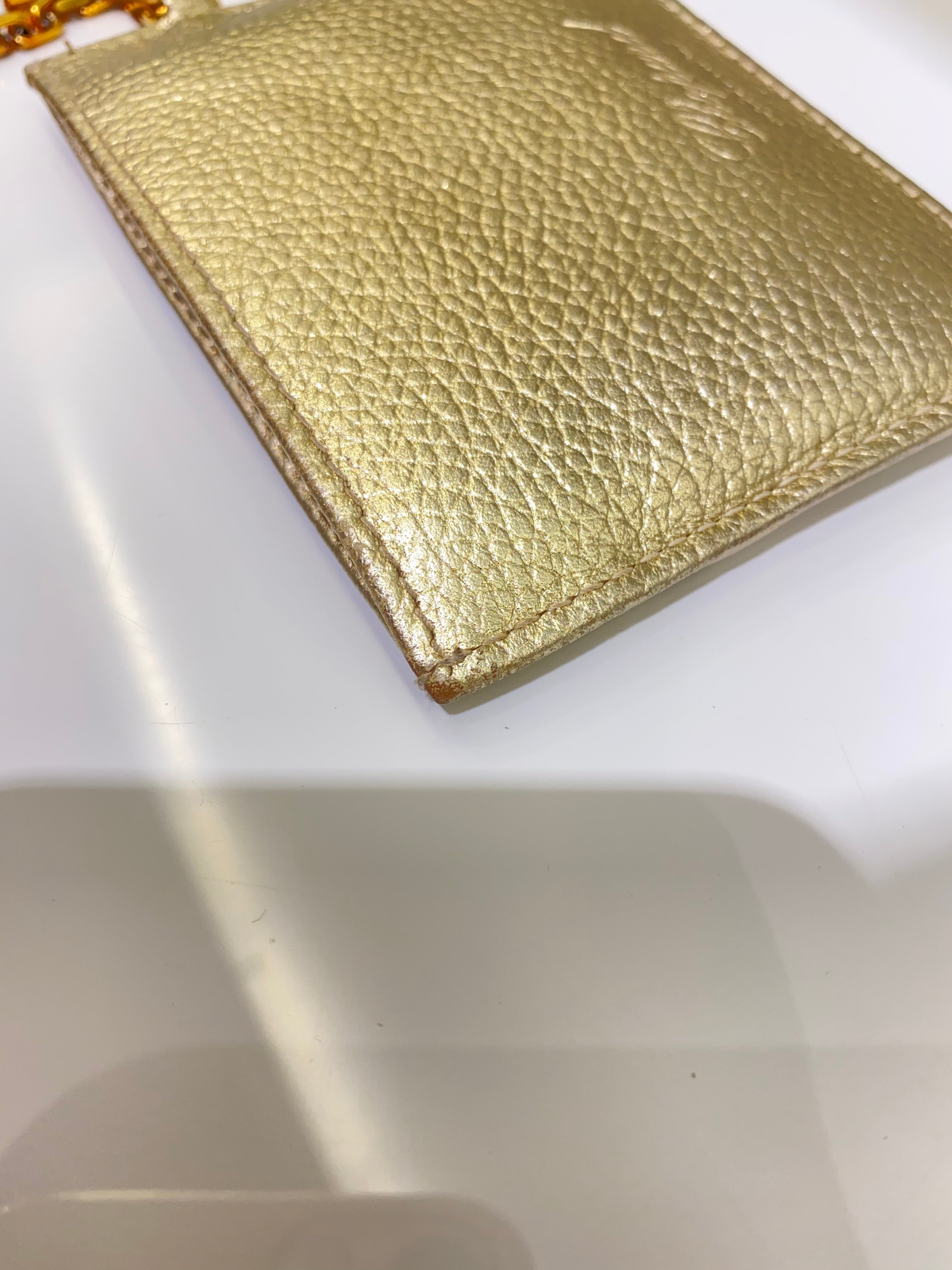 Chopard Metallic Gold Card Holder