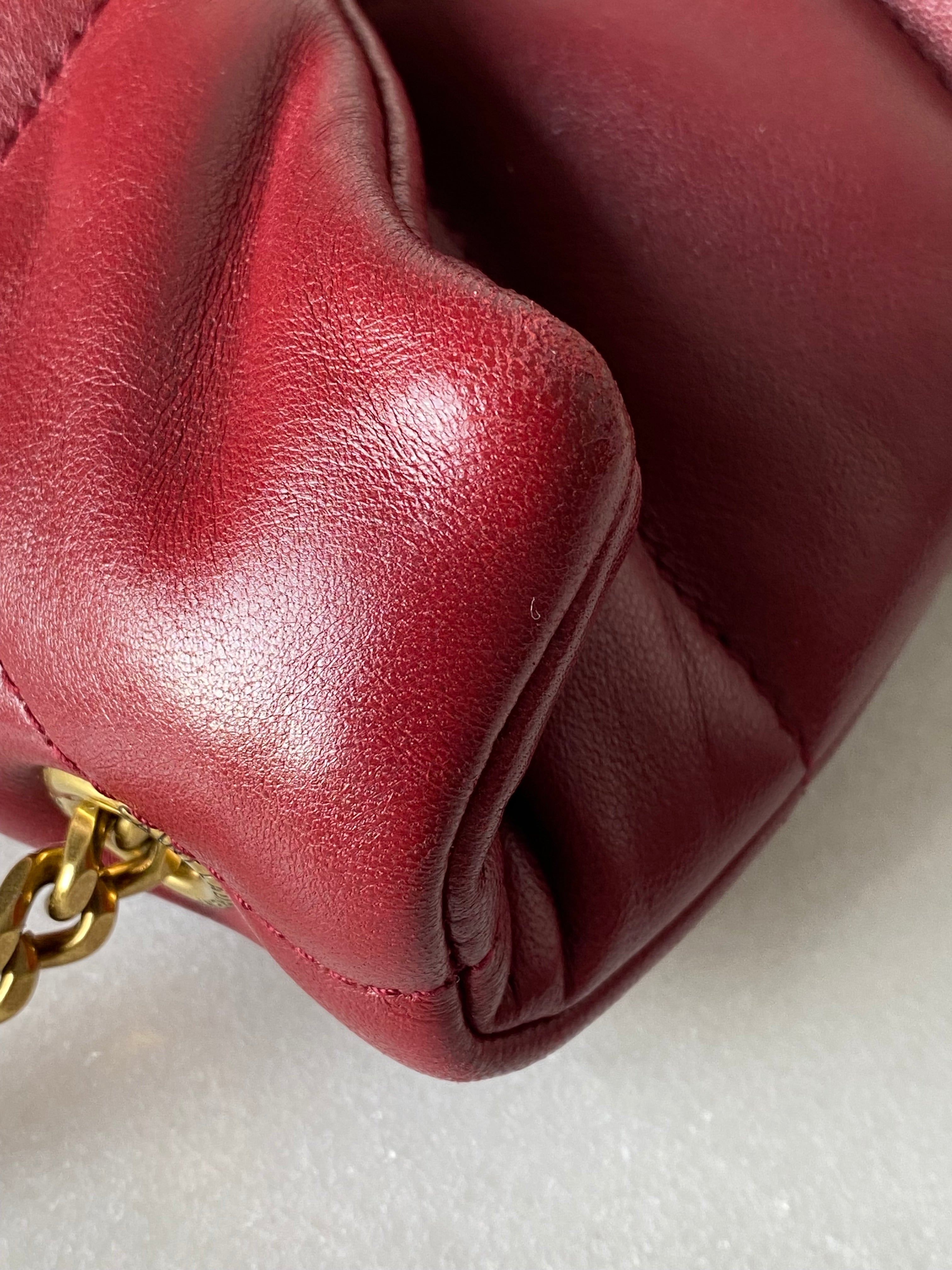 YSL Red Puffer Toy Bag