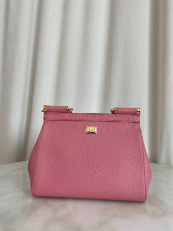 Dolce & Gabbana Pink Love Sicily Tote Bag