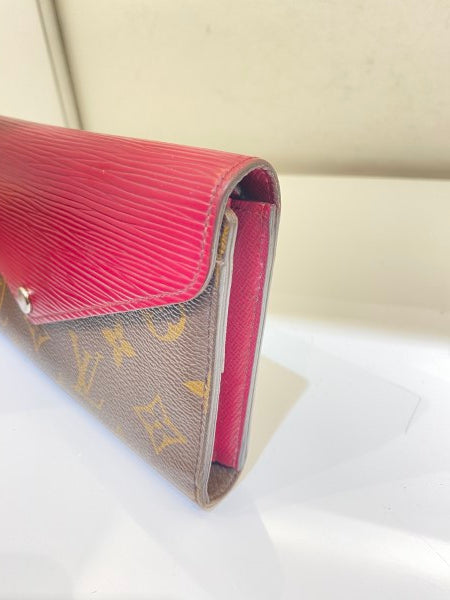 Louis Vuitton Monogram Red Marie-Lou Long Wallet