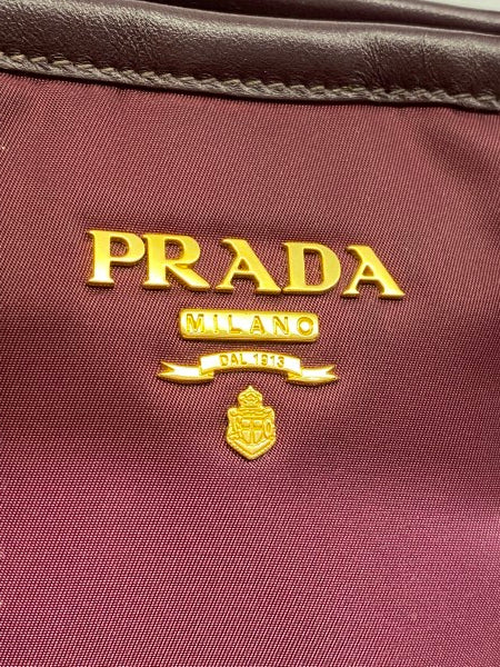 Prada Burgundy Waterproof Tote Bag