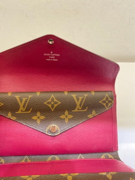 Louis Vuitton Monogram Red Marie-Lou Long Wallet