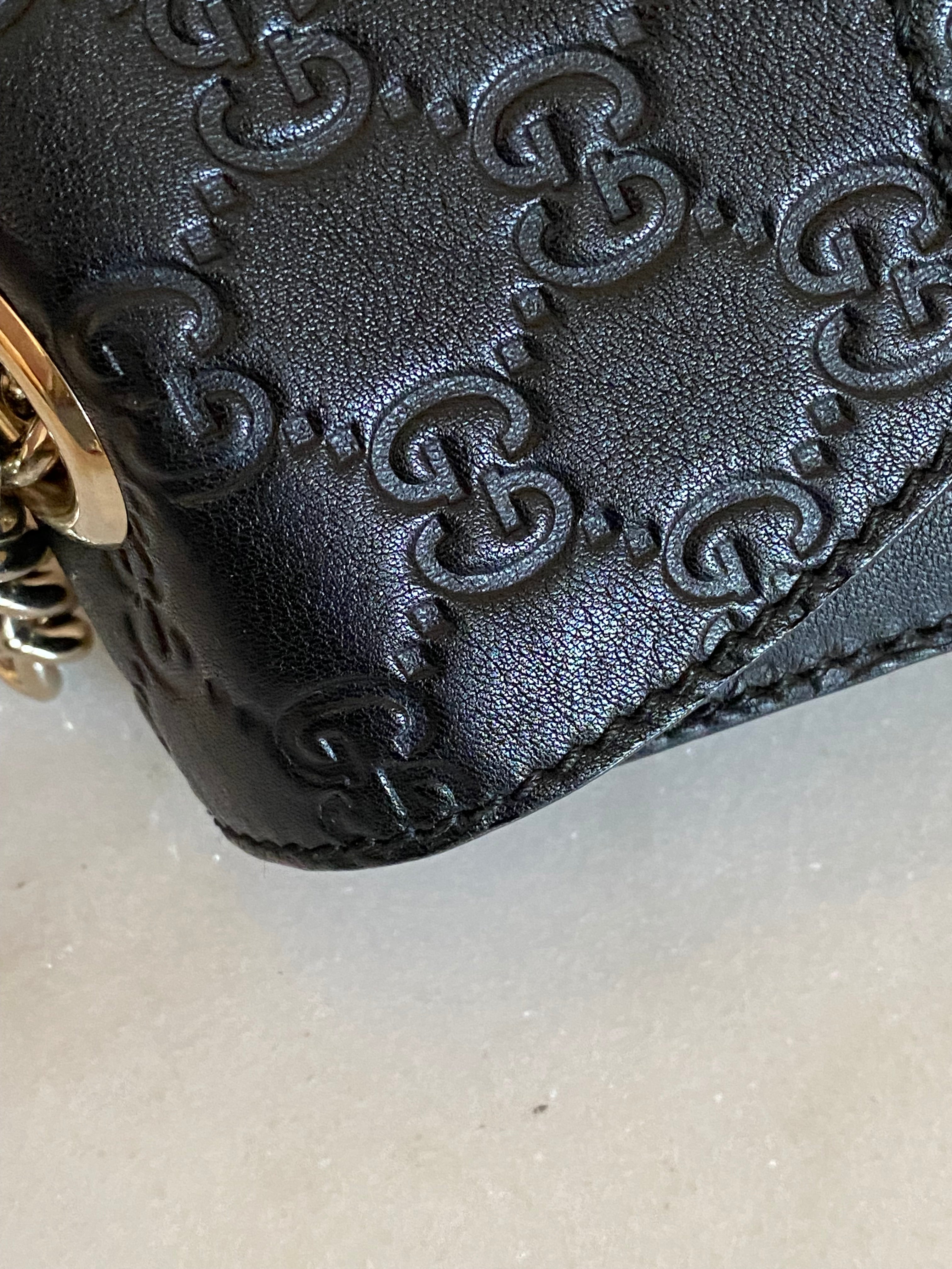 Gucci Black GG Emily Shoulder Bag