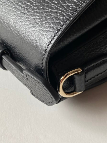 Gucci Black Dollar Interlocking G Top Handle Bag