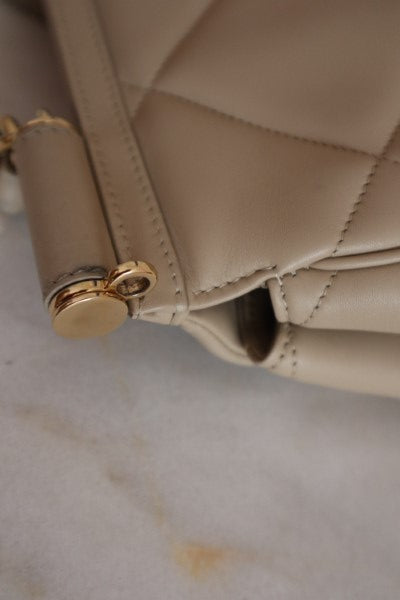 Dolce & Gabbana Beige Quilted Miss Sicily Medium Bag