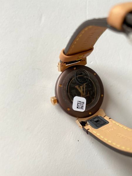 Louis Vuitton 18K Rose Gold  ST.ST Tambour Monogram Watch