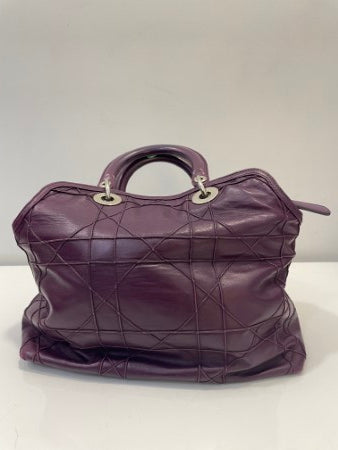 Christian Dior Purple Granville Tote Bag