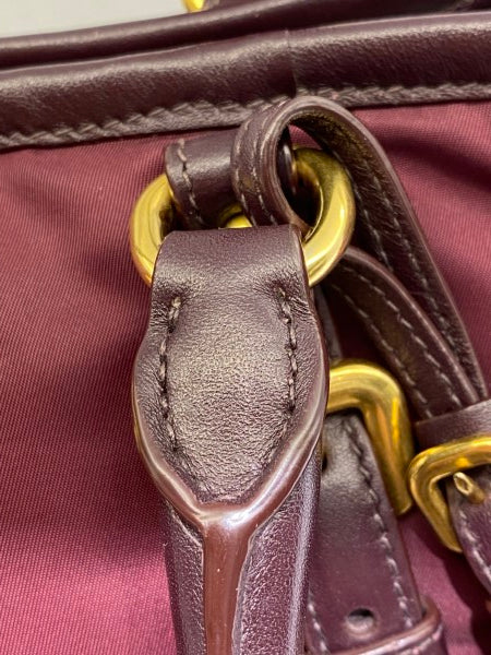 Prada Burgundy Waterproof Tote Bag