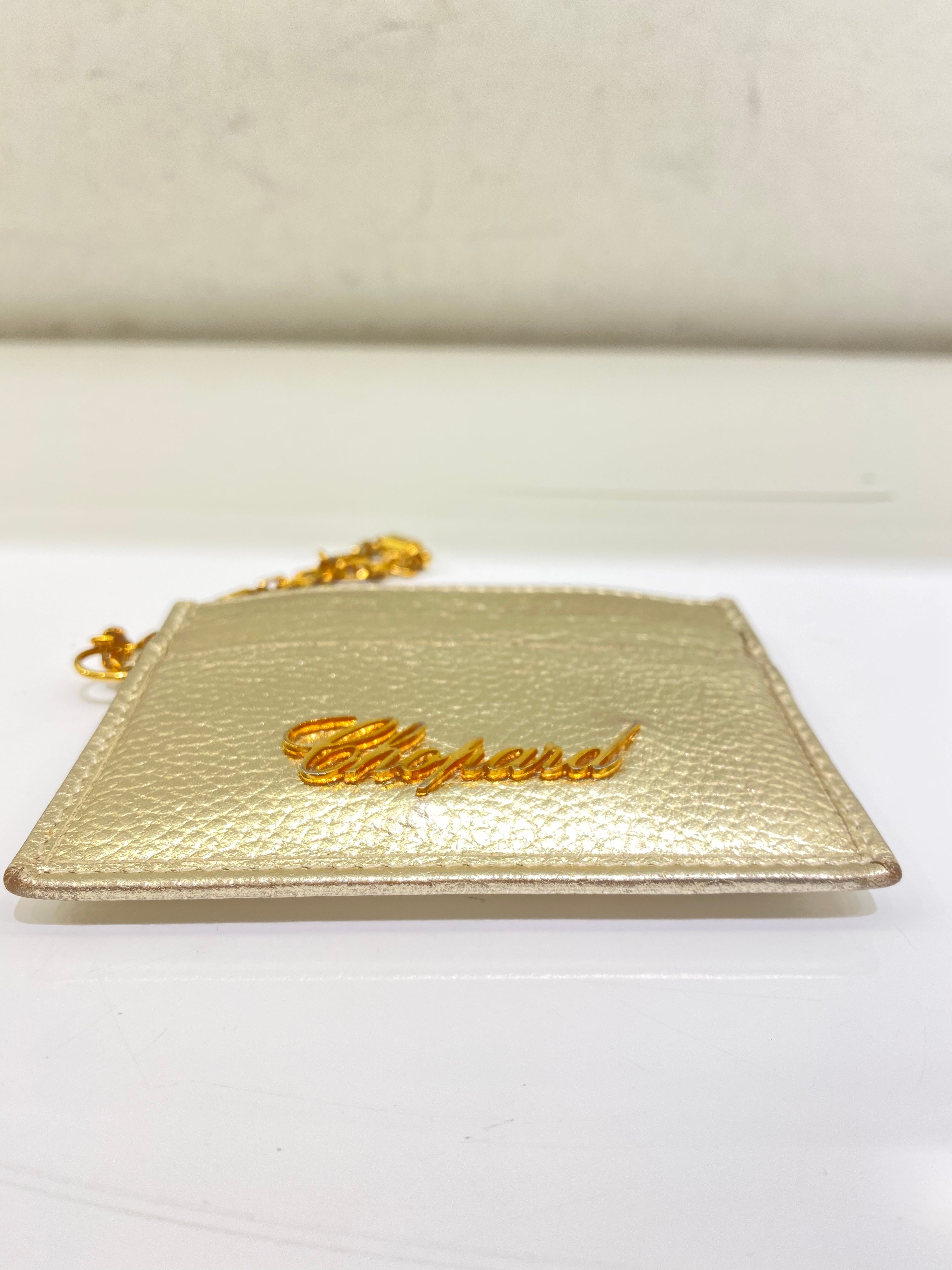 Chopard Metallic Gold Card Holder