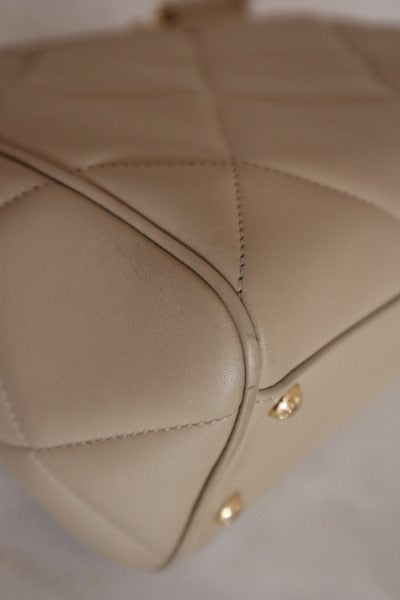 Dolce & Gabbana Beige Quilted Miss Sicily Medium Bag