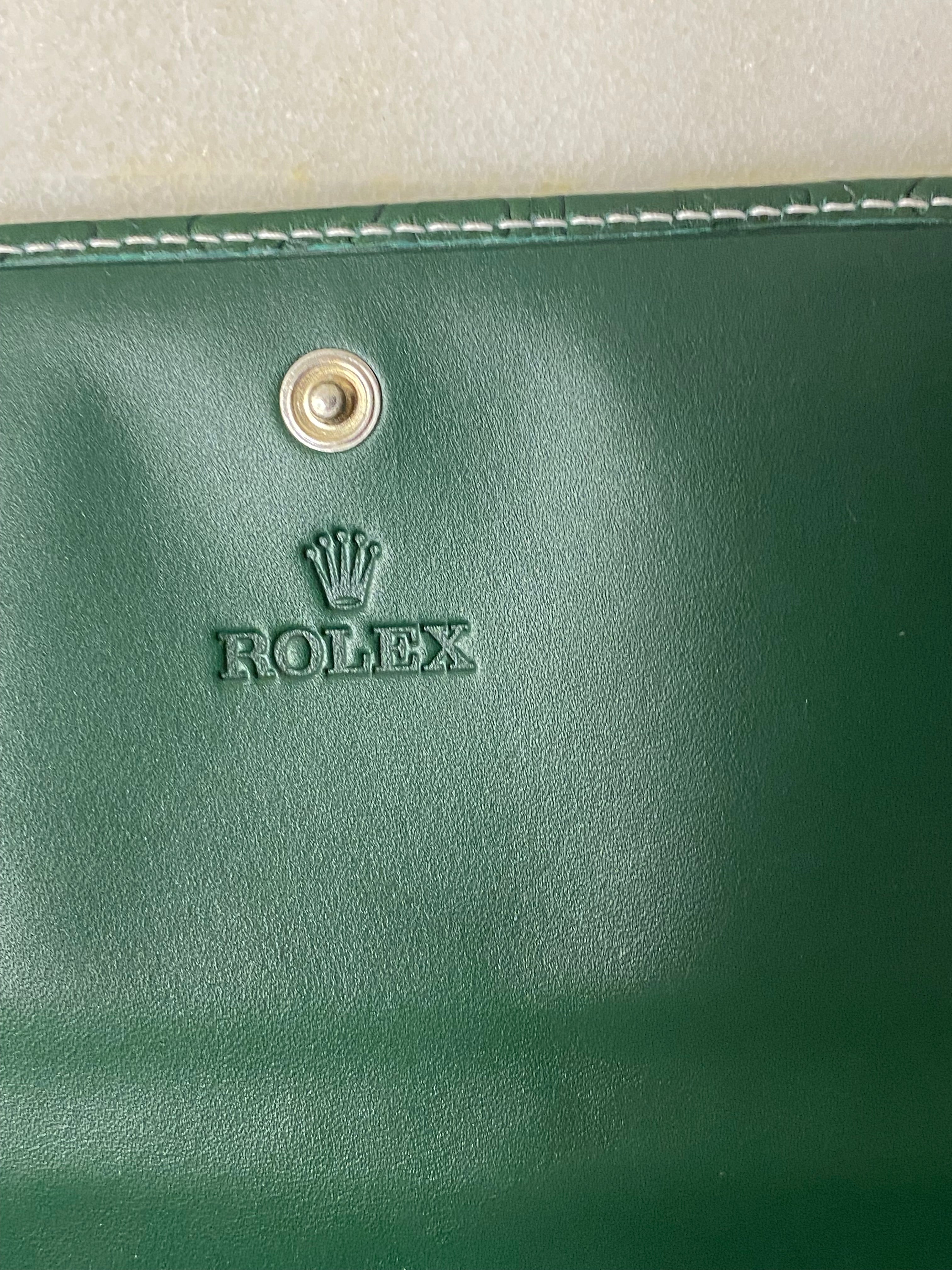 Rolex Green Flap Long Wallet