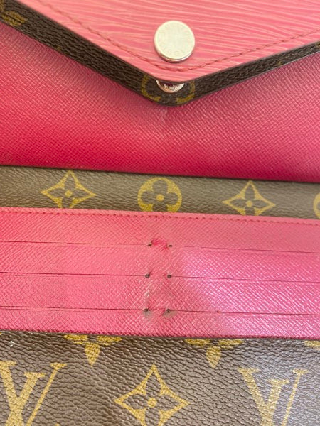 Louis Vuitton Monogram Red Marie-Lou Long Wallet