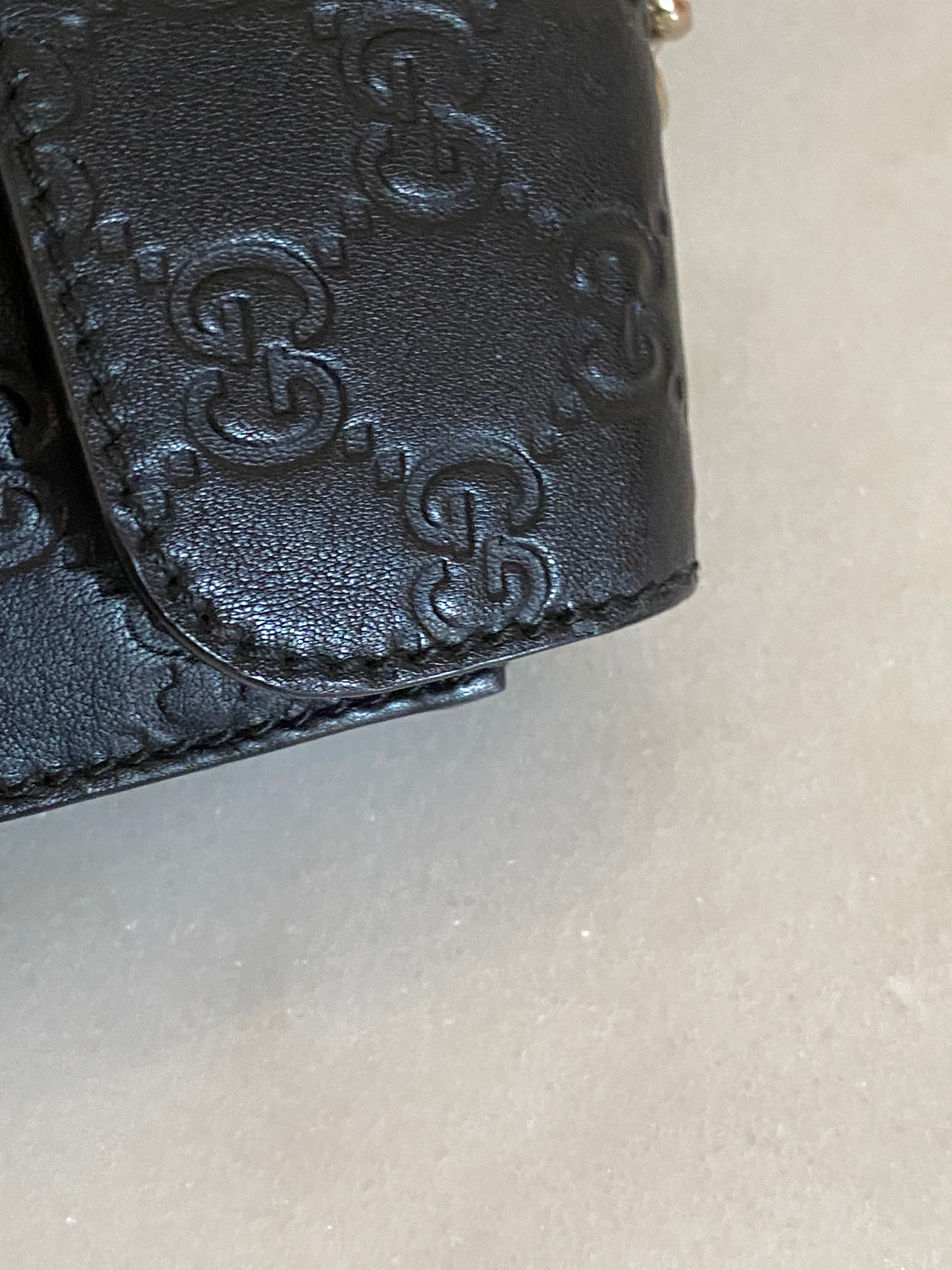 Gucci Black GG Emily Shoulder Bag