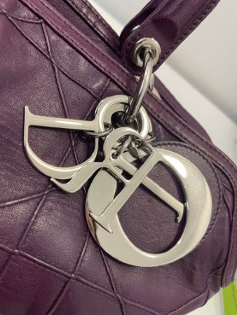 Christian Dior Purple Granville Tote Bag