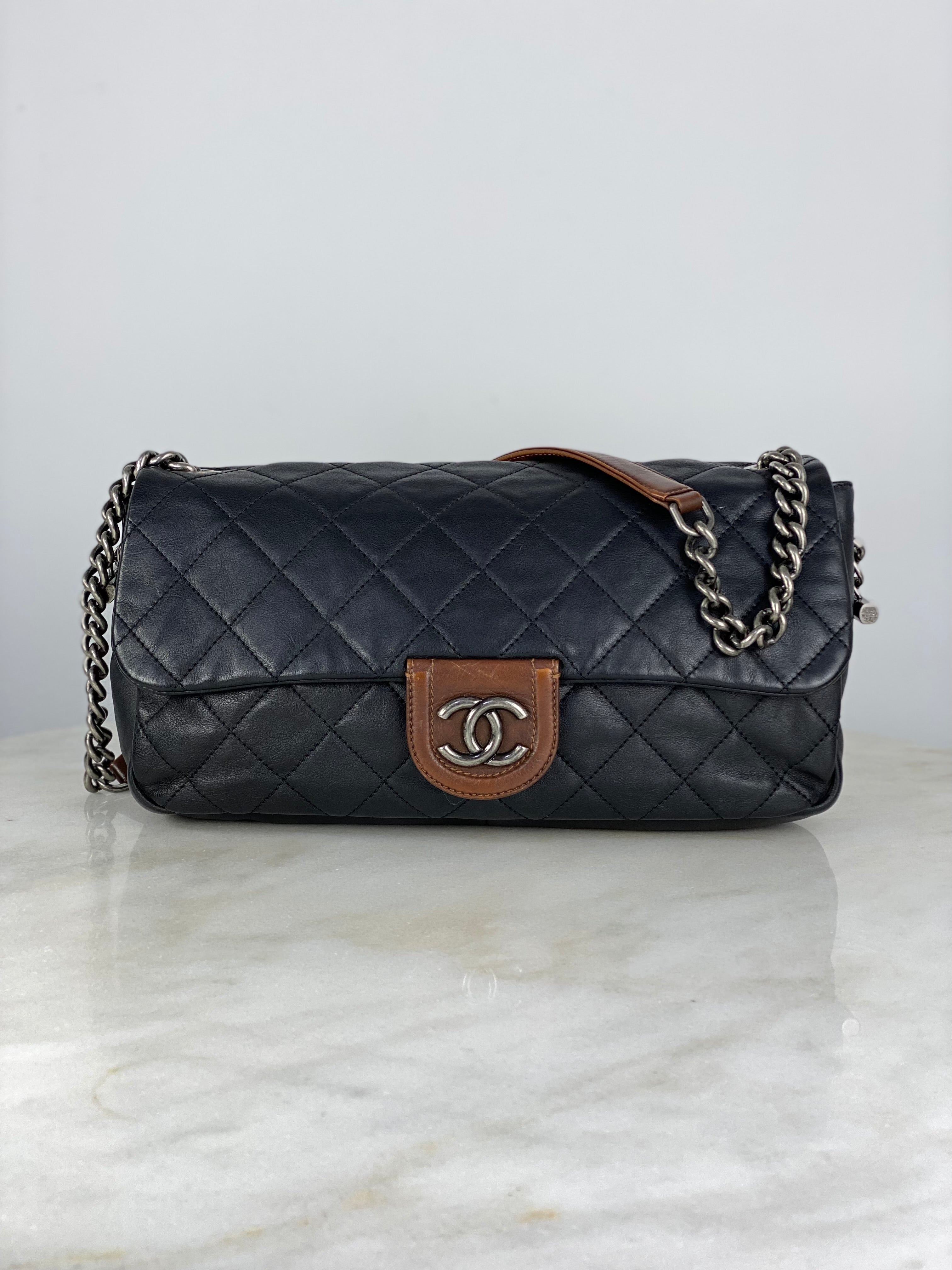 Chanel Bicolor CC Country Chic Flap Bag