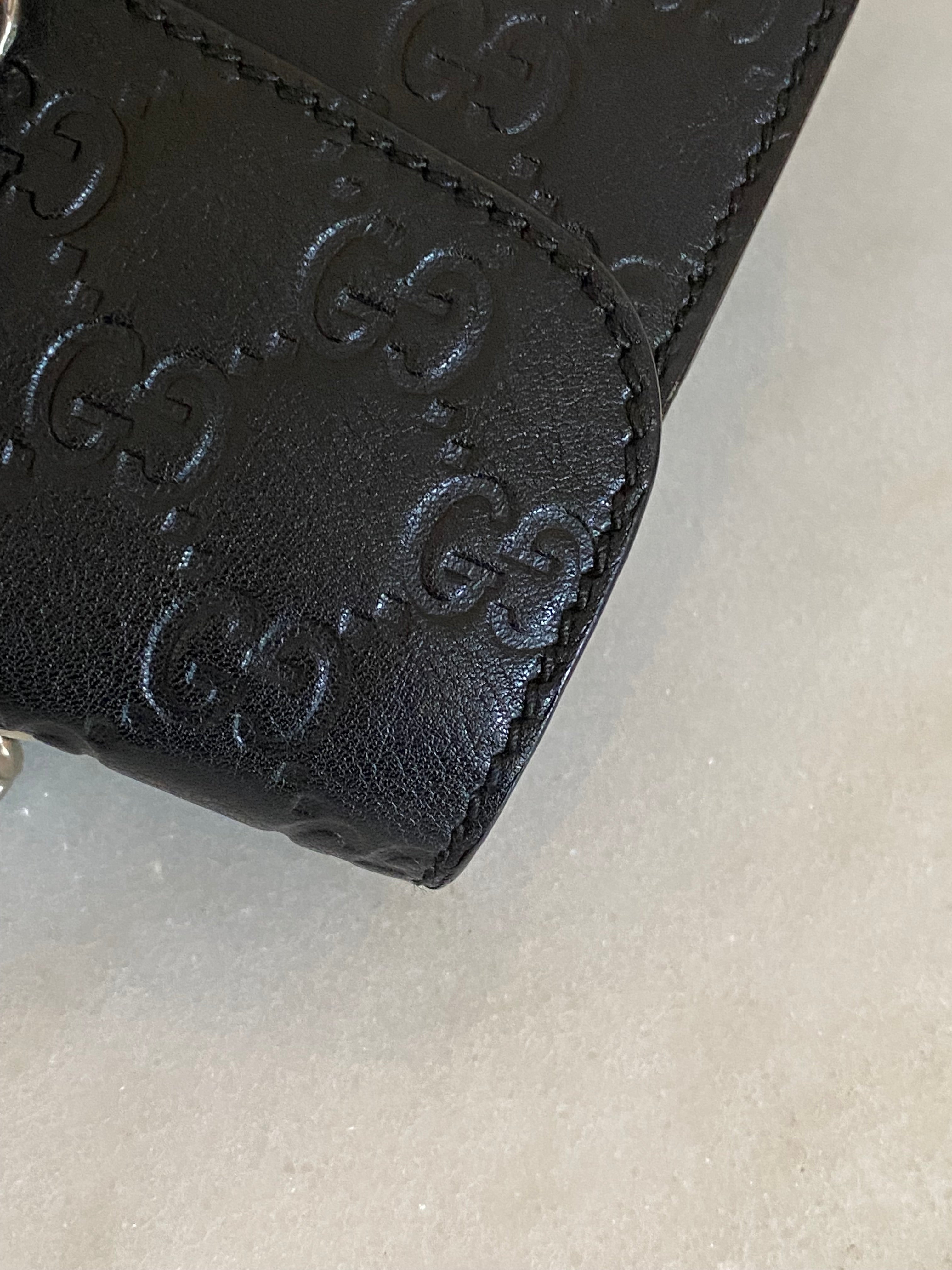 Gucci Black GG Emily Shoulder Bag